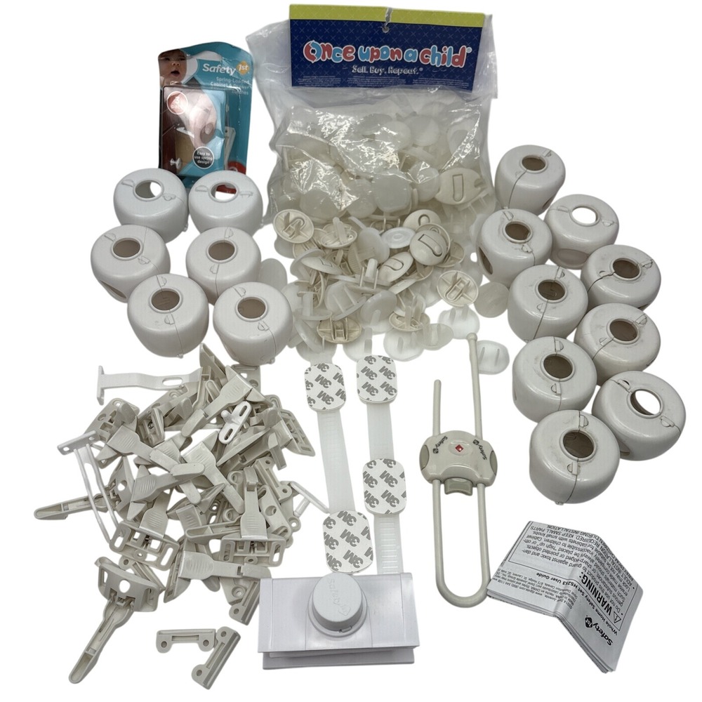 Lot Of Safety1st Child Baby Proof Variety Locks &Outlets Used Nails Not Included